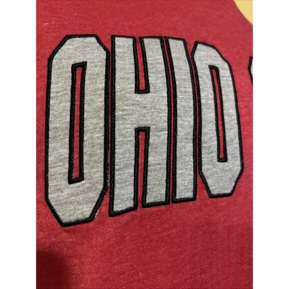 New Ohio State OSU Buckeyes Colosseum Buckeye Red Stitched Shirt L - Picture 3 of 10